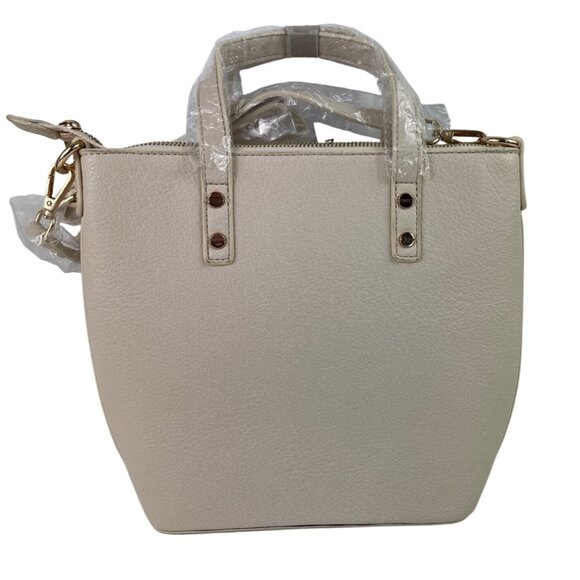 Malibu Skye Beige Vegan Friendly Faux Leather Hand Shoulder Cross Body Bag - Picture 1 of 9